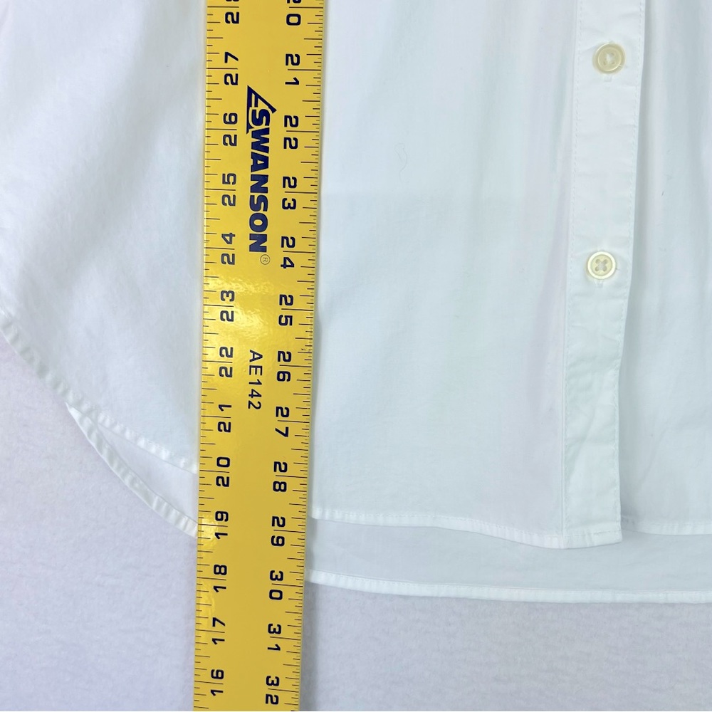 Gap maternity tailored optic white button  down shirt  size: extra small NWT - Picture 3 of 12